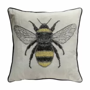 Crossland Grove Tapestry Bee Cushion Natural 450x450mm