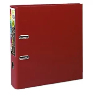 Prem'touch Lever Arch File A4+ PP S80mm, 2 Rings, Burgundy, Pack of 10