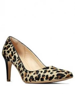 Clarks Laina Rae Court Shoe, Leopard, Size 3, Women