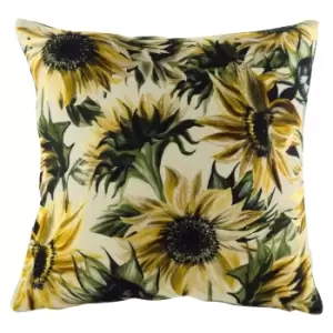 Evans Lichfield Elwood Sunflower Cushion Cover (43cm x 43cm) (Multicoloured)