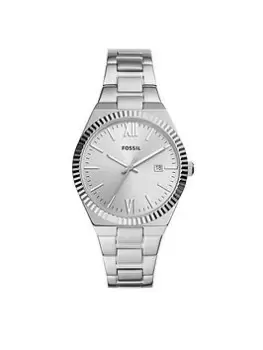 Fossil Scarlette Stainless Steel Watch, Black, Women