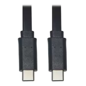 Tripp Lite U040-006-C-FL USB-C Flat Cable (M/M), USB 2.0, Black, 6...