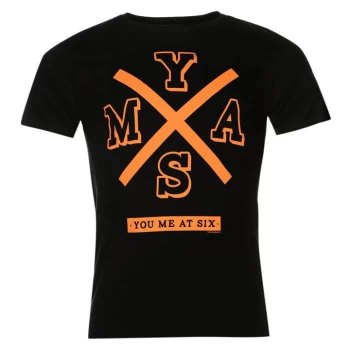 Official You Me At Six T Shirt Mens - Black