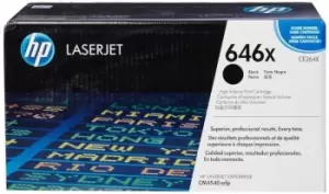 HP 646X Black Laser Toner Ink Cartridge