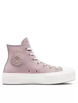 Converse Chuck Taylor All Star Lift - Pink/White, Size 8, Women