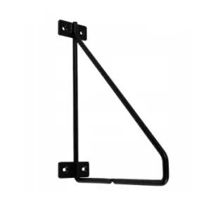 GTV Shelf Support Wall Mounted Brace 21 x 17cm Black Colour, Pack of 2