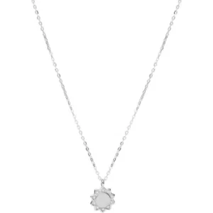 Fossil Elliott You Are My Sunshine Silver-Tone Sterling Silver Pendant Necklace