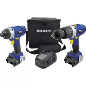 18V Combi/Impact Driver Twin Pack 2 x 2.0AH Li-ion