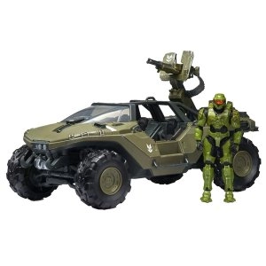 Deluxe Warthog & Master Chief (World Of Halo) Action Figure Set