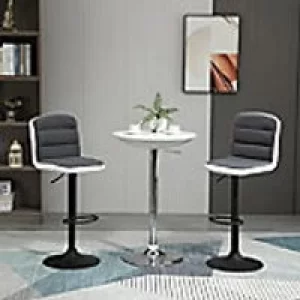 Homcom Armless Bar Stool Black 2 Pieces