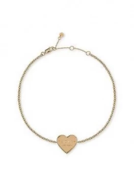 Radley Gold Plated Sterling Silver Heart Ladies Bracelet