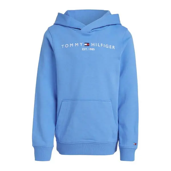 Tommy Hilfiger Boys Essential Hoodie - Blue Spell, Blue, Size 8 Years Blue VSUD5 Unisex 8 YEARS