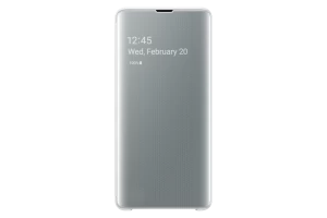 Samsung White Galaxy S10+ Clear View Cover