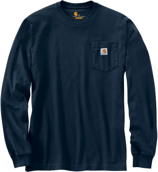 Carhartt Workwear Pocket Longsleeve Shirt, blue, Size XL