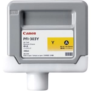 Canon PFI303Y Yellow Ink Cartridge