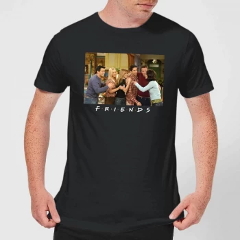 Friends Cast Shot Mens T-Shirt - Black - 3XL - Black