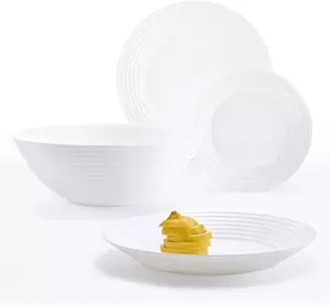 Luminarc Harena Dinner Set White 19 Piece