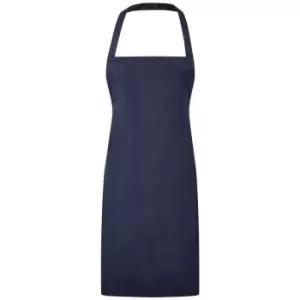 Premier Ladies/Womens Essential Bib Apron / Catering Workwear (One Size) (Navy) - Navy