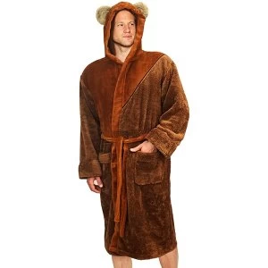 Star Wars Ewok Hooded Adult Fleece Bathrobe