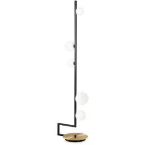 Ideal Lux Birds Globe Floor Lamp Black