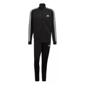 adidas 3 Stripe Tracksuit Mens - Black