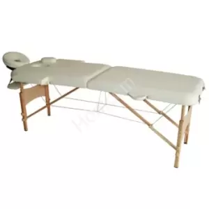 Homcom Salon Portable Folding Massage Table Bed Tattoo Therapy Couch 2 Section White