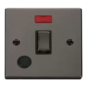 Click Scolmore Deco Ingot 20A 2 Pole Flex Outlet Neon Switch - VPBN523BK