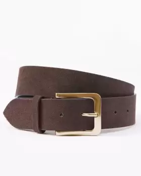 Cotton Traders Suede Belt in Brown