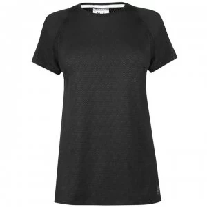 Reebok Smart Vent T Shirt Ladies - Black