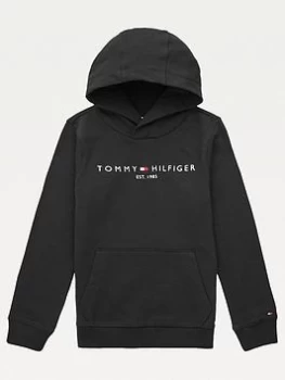 Tommy Hilfiger Boys Essential Hoodie - Black, Size 7 Years