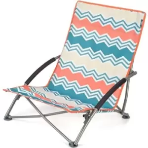 Low Folding Beach Chair Zig Zag - Yello