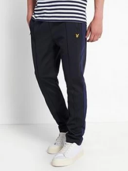 Lyle & Scott Tricot Sweat Pant With Side Stripe - Navy