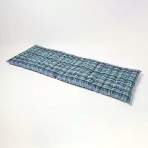 Blackwatch Tartan Bench Cushion 3 Seater - Homescapes