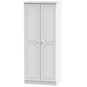 Robert Dyas Montego Ready Assembled Tall 2-Door Wardrobe