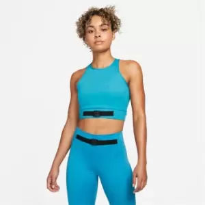 Nike Buckle Crop Tank Top Womens - Blue