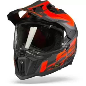 LS2 MX701 Explorer Alter Matt Black Fluo Orange S