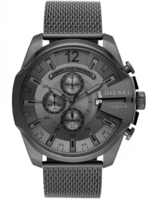 Diesel Mens Mega Chief Chronograph Dial Stainless Steel Gunmetal...