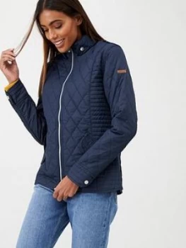 Regatta Carita Quilted Jacket - Navy, Size 12, Women