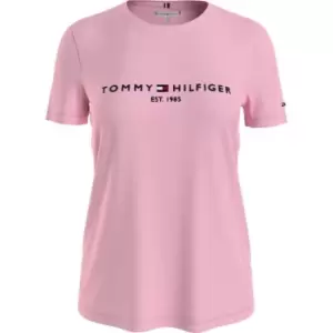 Tommy Hilfiger Crv Regular Hilfiger C-Nk Tee Ss - Pink