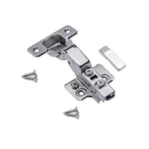 GTV Soft Close Half Overlay 35mm Cabinet Door Hinge 3D Eccentric Adjustment, Pac