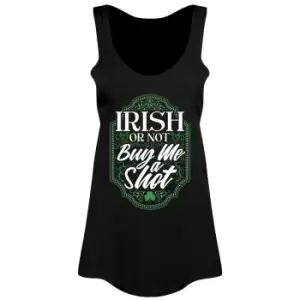 Grindstore Womens/Ladies Irish Or Not Buy Me A Shot St Patricks Day Vest Top (S) (Black)