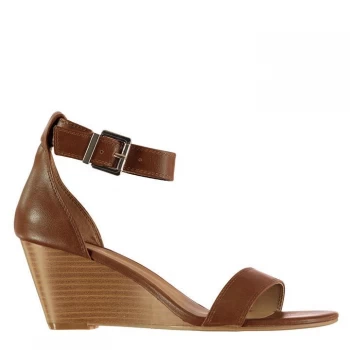 Aldo Abaussa Wedge Sandals Ladies - Cognac