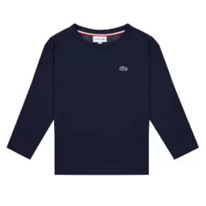 Lacoste Lacoste Essential Long Sleeve T-Shirt Infants - Blue