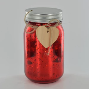 LED Firefly Jar Red H13cm