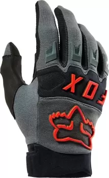 FOX Dirtpaw CE Motocross Gloves, grey-red, Size XL, grey-red, Size XL