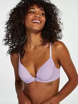 Hunkemoller T-Shirt Bra - Purple, Purple, Size 34C, Women