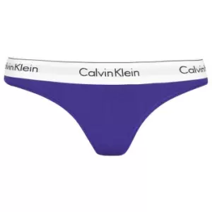 Calvin Klein Cotton Thong - Purple