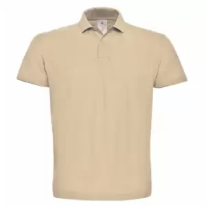 B&C ID.001 Mens Short Sleeve Polo Shirt (3XL) (Sand)