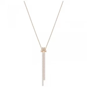 Ladies Swarovski Rose Gold Plated Lifelong Long Necklace