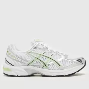 ASICS Gel-1130 Trainers In White & Green